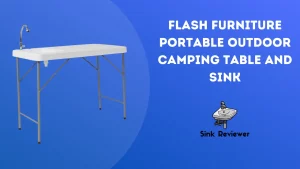 Flash Furniture Portable Outdoor Camping Table and Sink