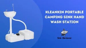 Kleankin Portable Camping Sink Hand Wash Station