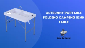 Outsunny Portable Folding Camping Sink Table