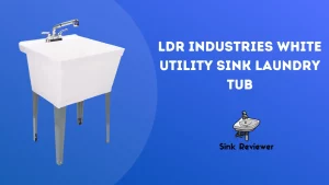 LDR Industries White Utility Sink Laundry Tub