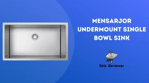 MENSARJOR Undermount Single Bowl Sink