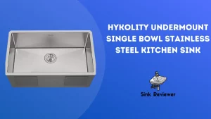 Hykolity Undermount Single Bowl Stainless Steel Kitchen Sink
