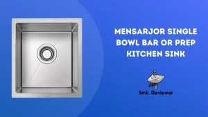 MENSARJOR Single Bowl Bar Or Prep Kitchen Sink