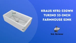 Kraus KFR1-33GWH Turino 33-Inch Farmhouse Sink