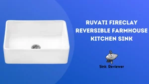 Ruvati Fireclay Reversible Farmhouse Kitchen Sink